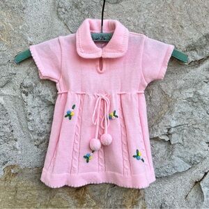Vintage baby girl acrylic dress